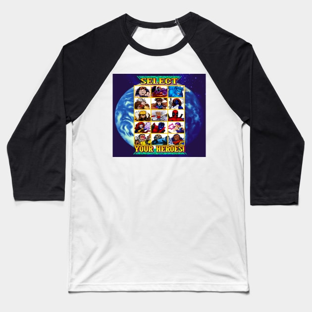 Video Game Heroes Baseball T-Shirt by TheM6P